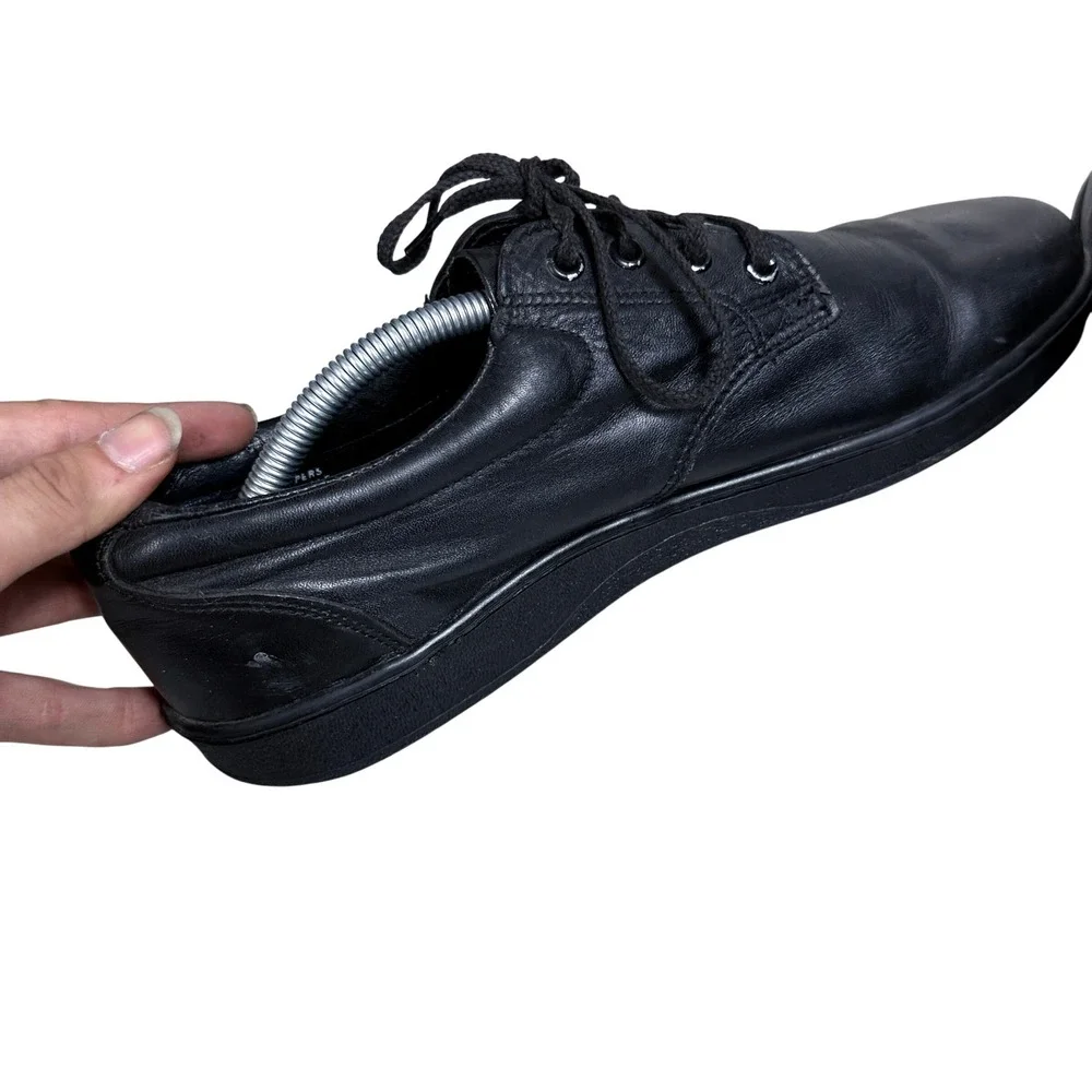 Thorogood Postal Oxford Shoes Mens 10 Black Leather Vibram Sole Made In USA